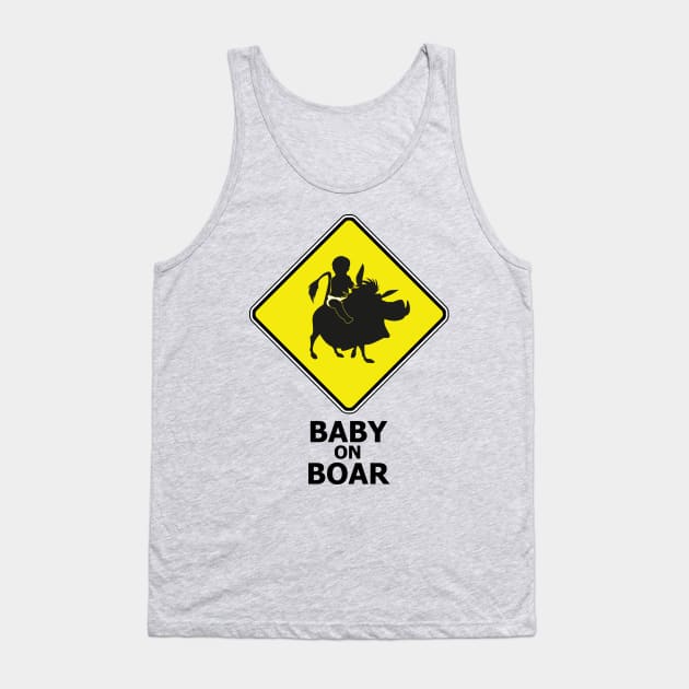 Baby on Boar Tank Top by Xieghu